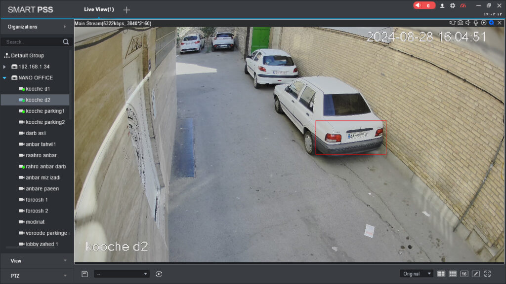 SmartPSS Live View Zoom in Pic
