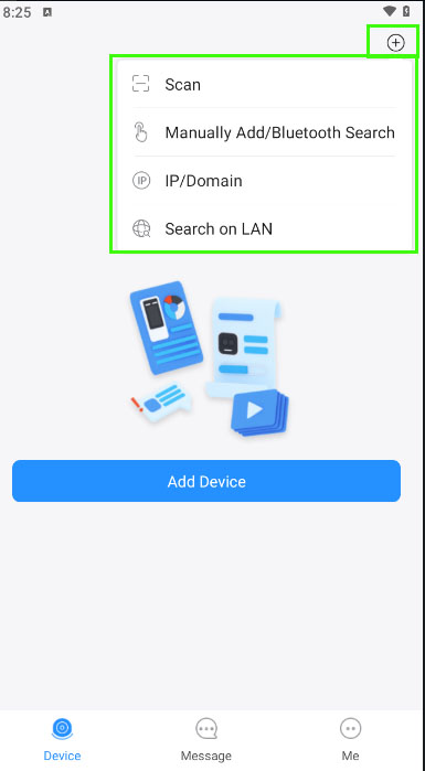 افزودن دستگاه یا دوربین به روش P2P
