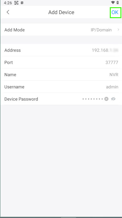 Add Device IP
