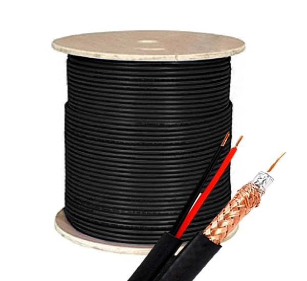 کابل کواکسیال ساده RG59 مغز مس ایرانی 305 متری